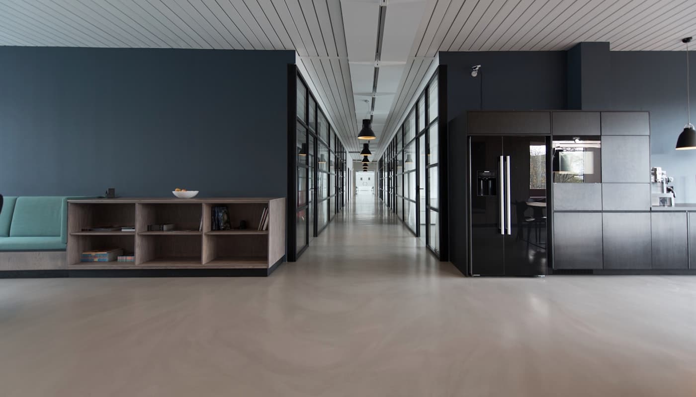 European professionals collaborating in a modern office