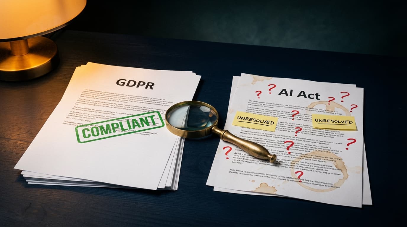 GDPR vs the AI Act: Why Your Compliance Playbook Will Not Work This Time