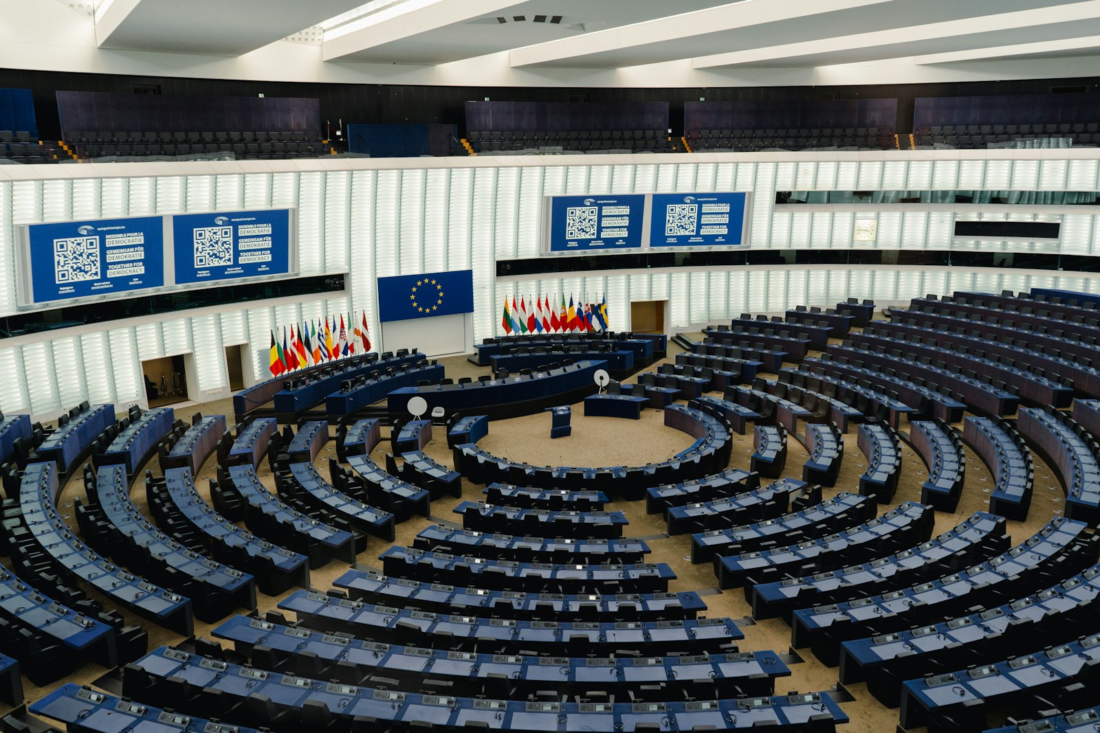 The chamber of the European Parliament